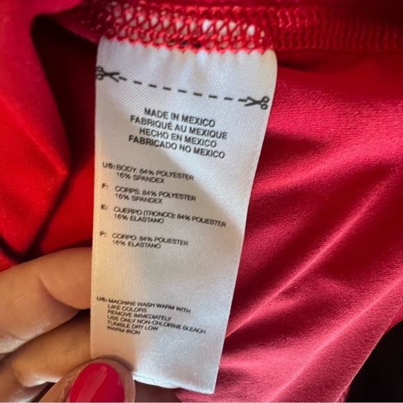 ADIDAS Climalite tech fit Short Sleeve red Athletic Shirt. Size large - Picture 5 of 11